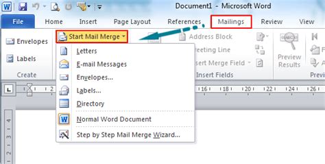 Where Is The Mail Merge In Microsoft Word 2007 2010 2013 2016 2019 And 365