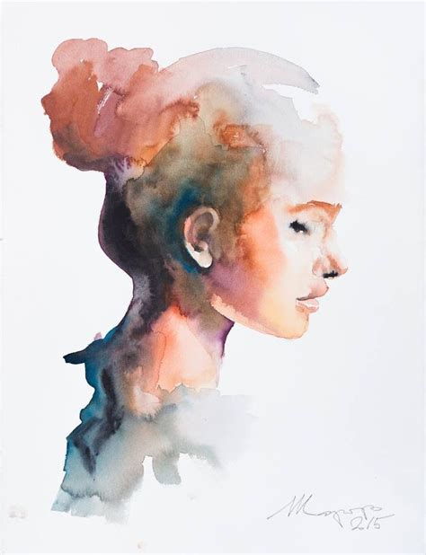 Saatchi Art Painting Watercolor Portrait Painting Watercolor