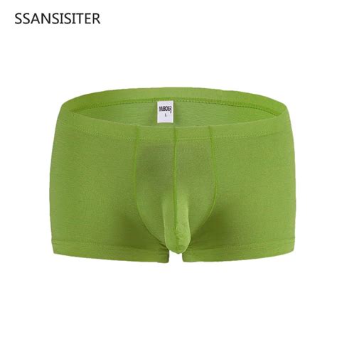 Sexy Men Underwear Men Underwear Cotton Cuecas Boxer Ice Silk Sexy Elephant Nose Big Pouch Boxer