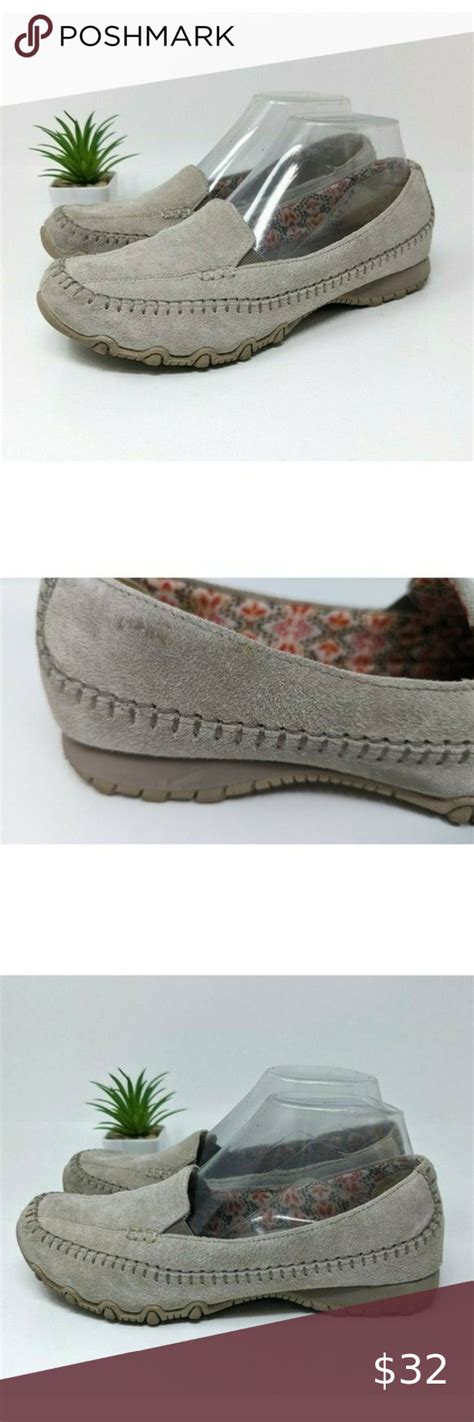 Skechers Womens Bikers Pedestrian Shoes Memory Foam Slip On Moccasin 75