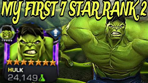 7 Star Rank 2 Hulkr1 Vs R2 Long And Short Fight Rotation Comparisonmcoc Youtube