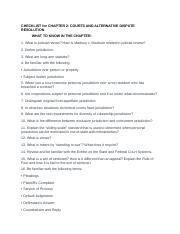 Chapter Checklist Docx Checklist For Chapter Courts And