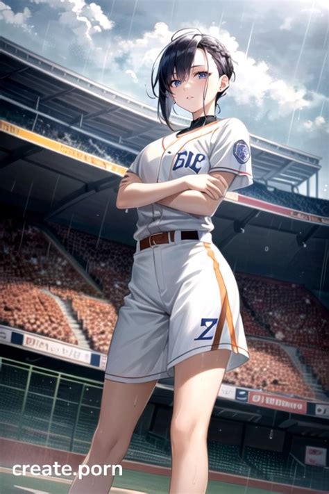 Raining Buzzcut Baseball Stadium Hentai AI Porn