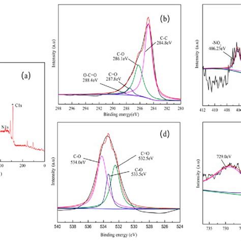 Xps Spectra Of C1s B N1s C O1s D And Fe2p E In Download