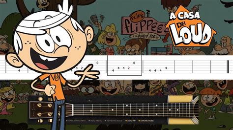 The Loud House Theme Song Guitar Tutorial Tab Youtube