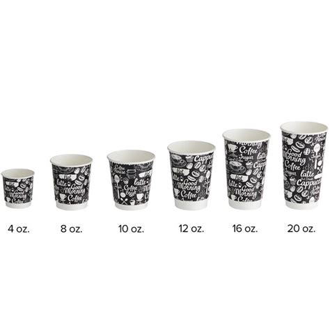 Choice Oz Coffee Break Print Smooth Double Wall Paper Hot Cup Pack