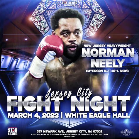 Star Boxing On Twitter More Fights On Deck For Jerseycityfightnight Whiteeaglehall 💥 👊