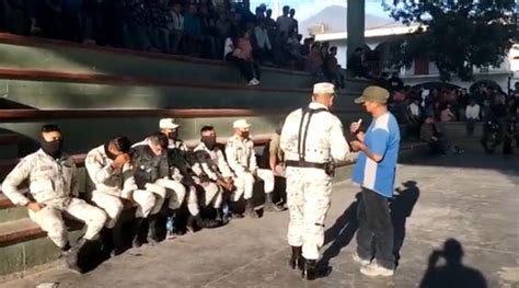 Retienen Y Desarman A Elementos De La Guardia Nacional En Comunidad