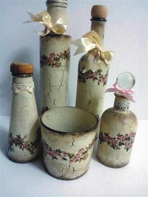 Pin De Nilg N Oktay En Decoupage And Painting Ideas Botellas De