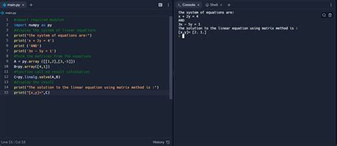 Numpy Linalg Solve Solve A Linear Matrix Equation Or System Of