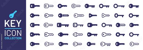 Key icon set in different design. Stock Vector | Adobe Stock