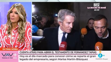 Marisa Martín Blázquez asegura que Fernández Tapias habría atado todo