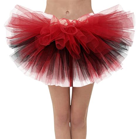 Dvkovi Women Dance Party Tulle Skirt Holiday Party Tutu Ballet Skirts