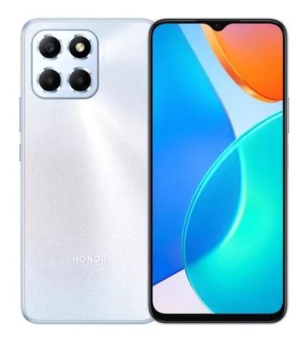 Smartphone Honor X6 4gb Ram64gb Sliver Dual Sim Gran Pantalla 65 Pulgadas Cámara Triple 50 Mp