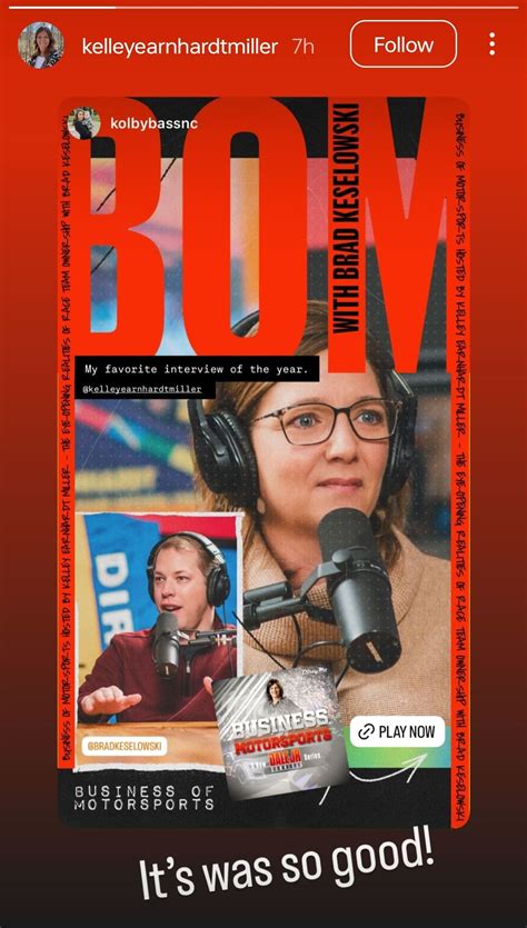 Kelley Earnhardt Miller drops a 4-word response to her podcast episode