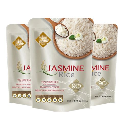 Instant White Rice Ready To Eat Thai Jasmine Rice Pack In Pouch G