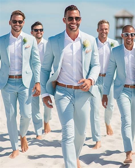 Light Blue Groomsmen Suits Hockerty