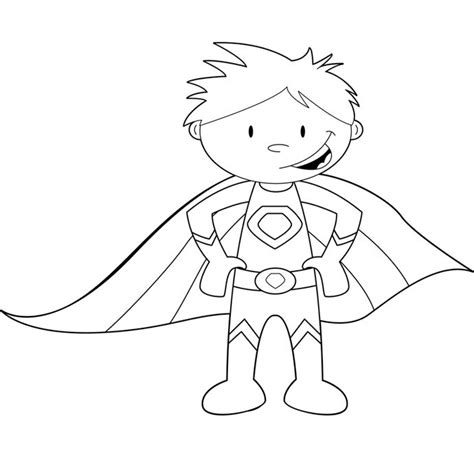 coloring clipart for girl superheros - Clipground