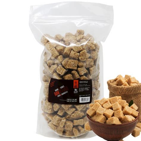 Raw Sugar Cubes 1 kg Almondena | Qualifirst