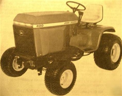 John deere 400 hydro lawn garden tractor parts catalog