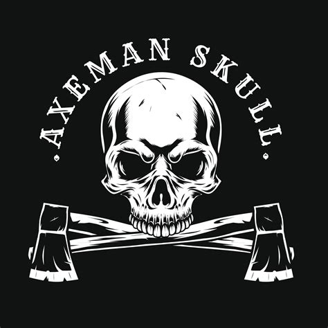 axeman skull illustration 11415954 Vector Art at Vecteezy