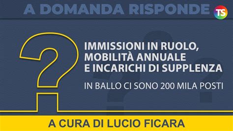 Immissioni In Ruolo Mobilità Annuale E Incarichi Di Supplenza In Ballo Ci Sono 200 Mila Posti