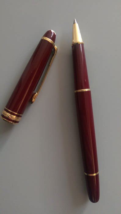 Burgundy Montblanc Meisterstuck Classique Rollerball Pen Catawiki