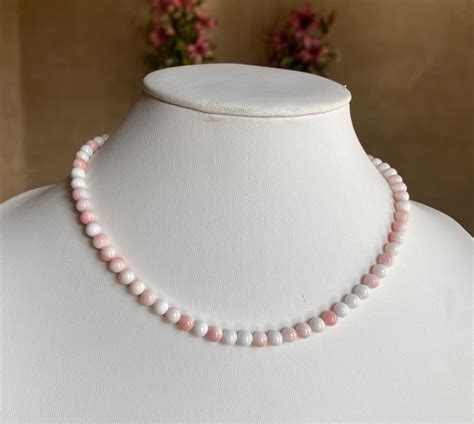 pink conch shell necklace natural pink queen conch shell  ball