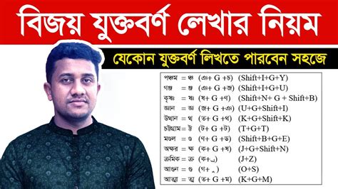 Bijoy Juktoborno Typing Tutorial বজয যকতবরণ লখর নযম