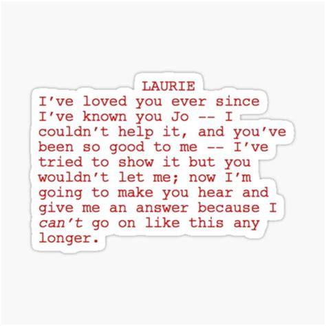 "Little Women (2019)- Screenplay Quote" Sticker for Sale by erinaceous ...