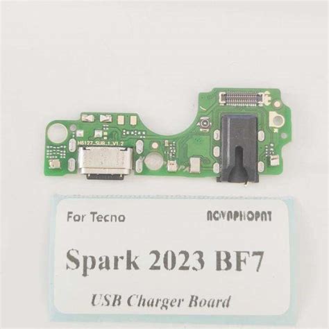 Novaphopat For Tecno Spark 2023 BF7 USB Dock Charger Port Plug