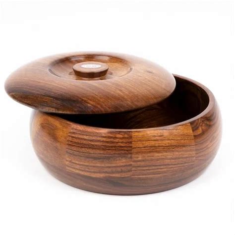 Polished Sheesham Wood Round Chapati Box For Home At Rs In Moradabad