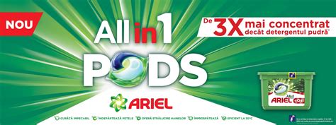 Detergent Capsule ARIEL All In One PODS Plus Oxi Effect 54 Spalari