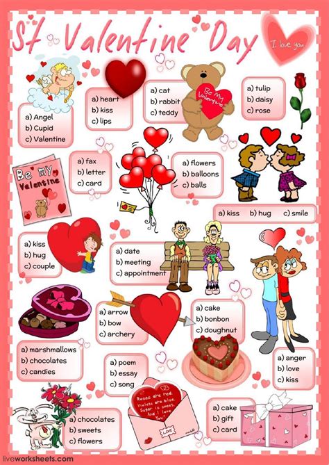 Valentines Day Interactive And Downloadable Worksheet You Can Do The