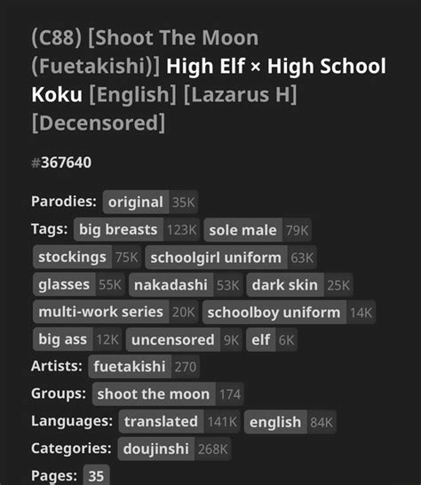 Shoot The Moon Fuetakishi High Elf X High School Koku English