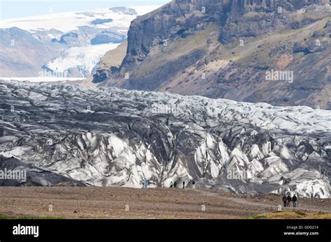 Iceland View Of The Skaftafellsjokull The Skaftafell Glacier A Spur