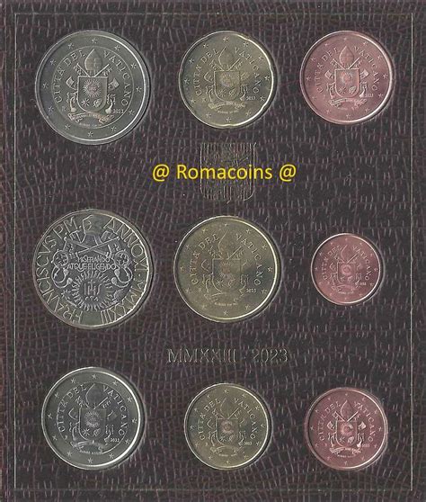 Vatican Bu Set With Euro Coin Bimetallic New Romacoins