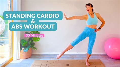 30 Minute Standing Cardio Pilates And Abs Workout Youtube