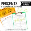 Percents Activity Bundle Th Grade Maneuvering The Middle