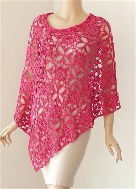 Crochet Poncho Pattern Gorgeous Square Motif Adorable Summer