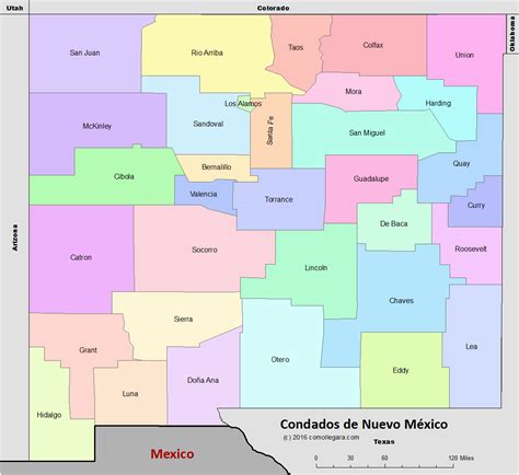 Nuevo Mexico Map