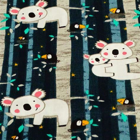 Tissu Jersey De Coton Enfant Imprim Koala Vendu En Ligne Au M Tre