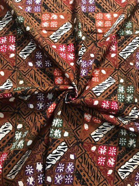 Premium Photo Traditional Batik Fabric With Patterned Motifs