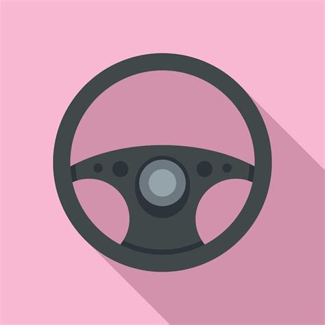 Icono de volante moderno ilustración plana del icono de vector de