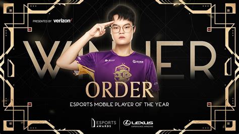 Pubg Mobile Star Order Wins Esports Mobile Player Of The Year At