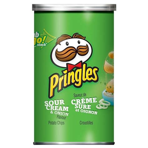 Pringles Flavour Potato Chips Sour Cream And Onion Flavour 68g 12