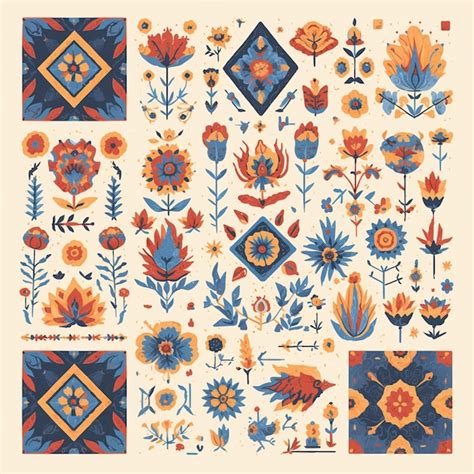 Indian textile patterns with rich fabrics | Premium AI-generated vector