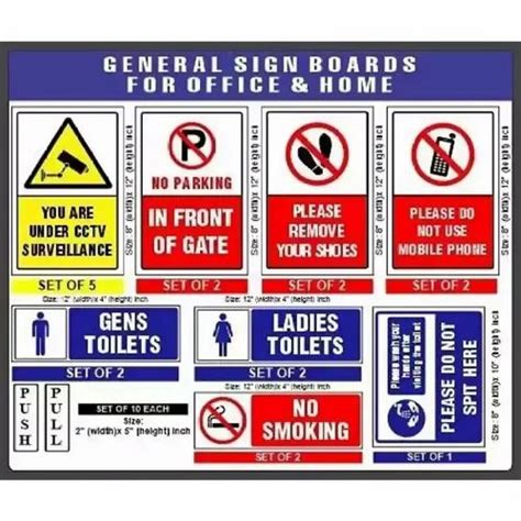 paper multicolor office symbolic sign board shape rectangular  manesar