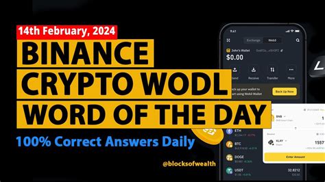 Binance Crypto WODL Answer Today Word Of The Day Risk Detection 4