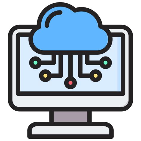 Cloud Computing Generic Outline Color Icon